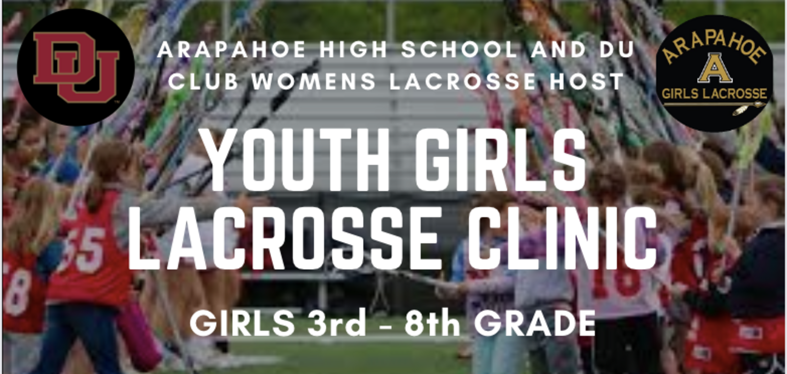 Youth girls lacrosse clinic 3rd 8th grade may 21 2023