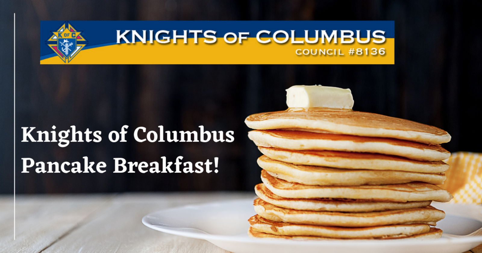 Knight Of Columbus Pancake Breakfast April 16 2023