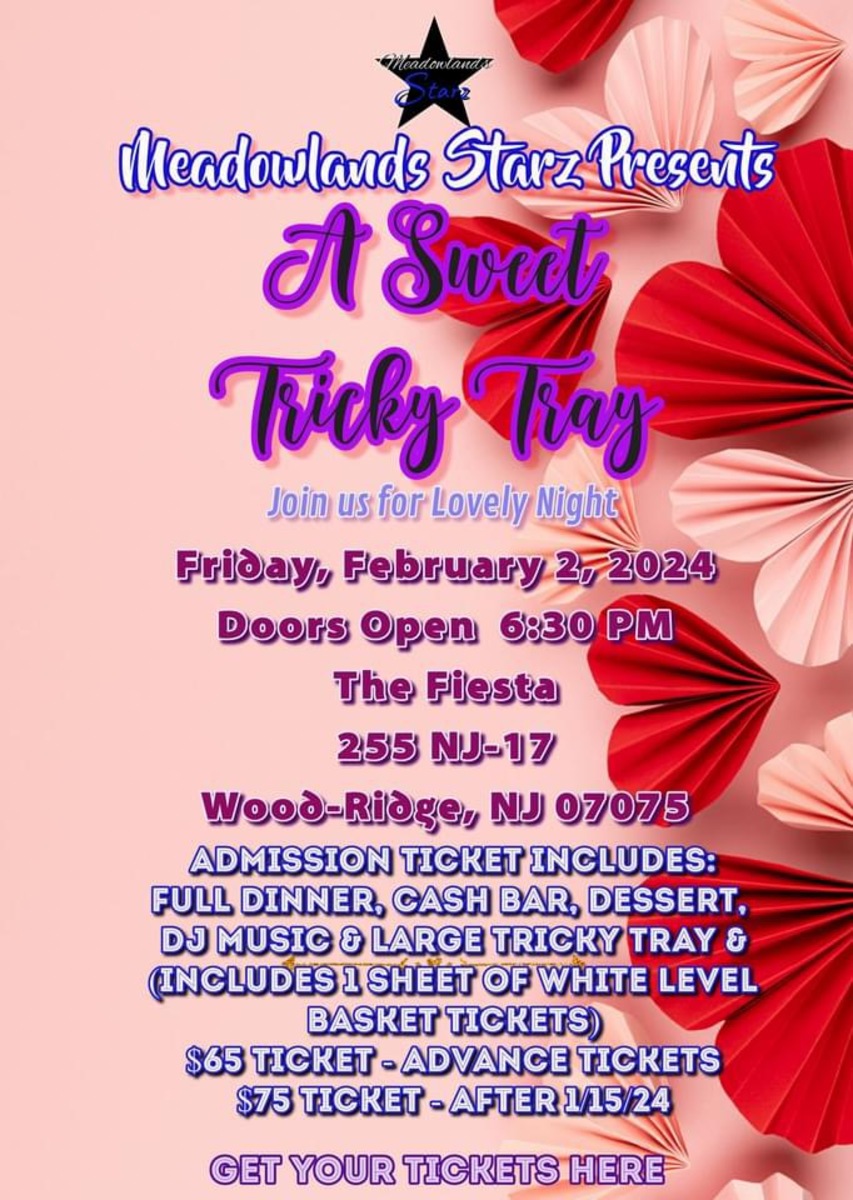 Meadowlands Starz Annual Fundraiser Tricky Tray Dinner February 02, 2024