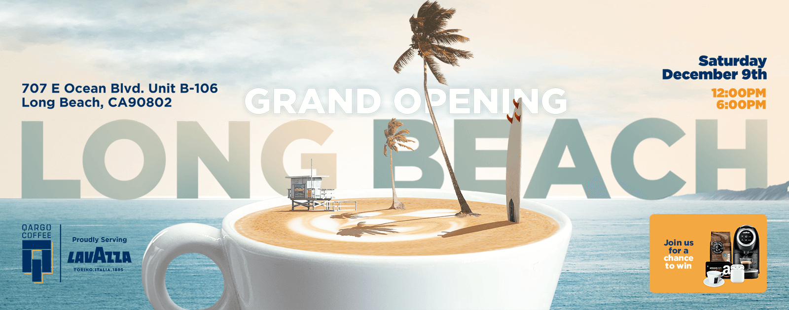 Qargo Coffee Long Beach Grand Opening December 09, 2023